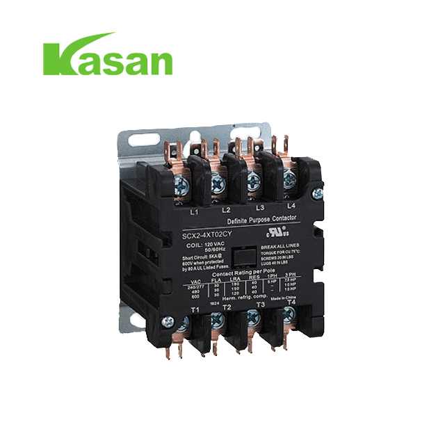 UL потвърден 4-полюсен 40 AMP DP контактор 120 волта AC намотка Контактор